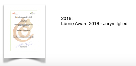 Lörnie Award 2016 - Jurymitglied
