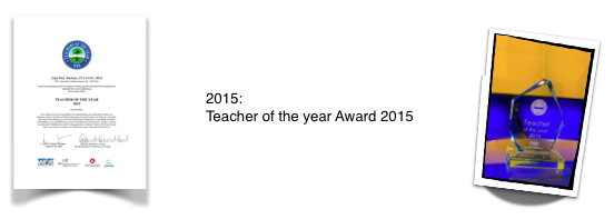 Teacher of the Year Award 2015