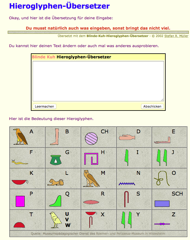 Hieroglyphenübersetzer